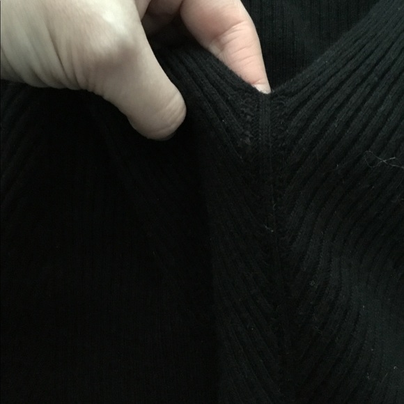 French Connection Basic Bodycon Sweater Midi Dress with Woven Detailing - Picture 3 of 7